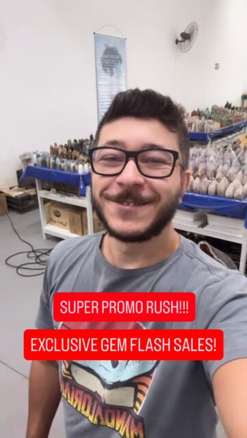 It is on!
SUPER PROMO RUSH!!!
From this Friday till this Sunday you can check up on @exclusivegemsflashsales and you will be overwhelmed by at least 100 crystal lots and all of them with discount price!
#crystal #crystals #quartz #citrine #braziliancrystals