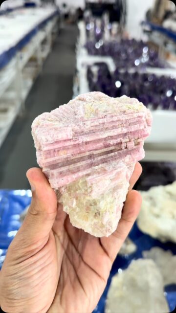 Soft pink tones, beautifully formed crystals, and a natural elegance that’s hard to ignore. 🌸✨

This Pink Tourmaline specimen is one of those pieces that catches your eye instantly. Whether you’re a collector, a crystal lover, or simply appreciate nature’s artistry, this is a truly special find.

Available now. DM us for more details.

#crystal #pinktourmaline #crystalforsale